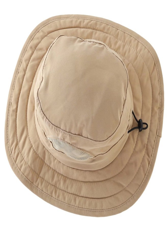 Connectyle Kids UPF 50+ Bucket Sun Hat UV Sun Protection Hats Wide Brim Summer Beach Hat Dark Khaki - Image 3